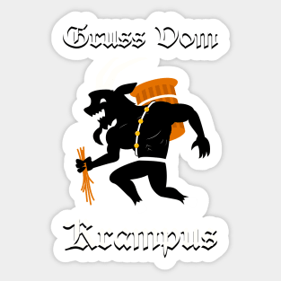 Gruss Vom Krampus Sticker